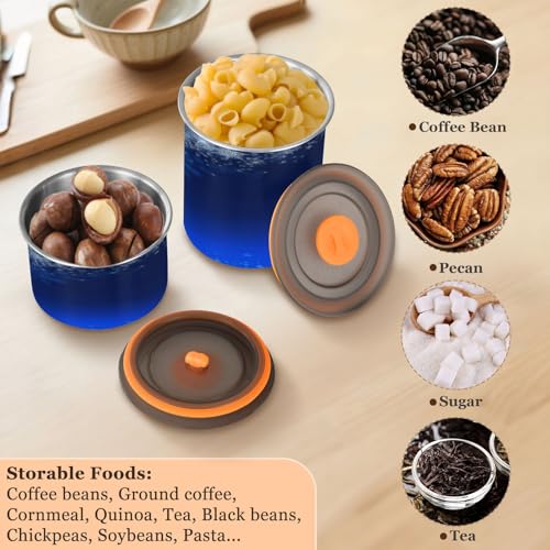Envase para café ATTX acero inoxidable 900 ml azul miniatura 5