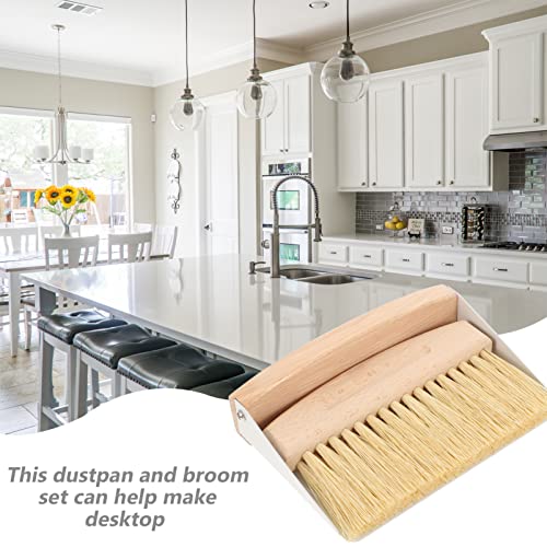 ETHZZLE Kehrschaufel Mini-Besen Für Schreibtischreinigung Ergonomisches Design Robust Und Langlebig Effizientes Staub Entfernen – Bild 6