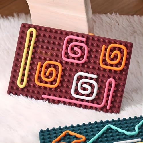 Image of Montessori Silicone Fine Motor Toys for Kids | Silicone Kids Sensory Activity Toys Toy, Fine Motor Skill Learning Educational Toy (Multicolor, 3+ Years)