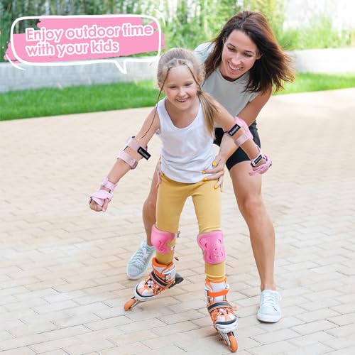 Image of BOSONER Kids /Youth Knee Pad Elbow Pads Guards Protective Gear Set for Roller Skates Cycling BMX Bike Skateboard Inline Skatings Scooter Riding Sports