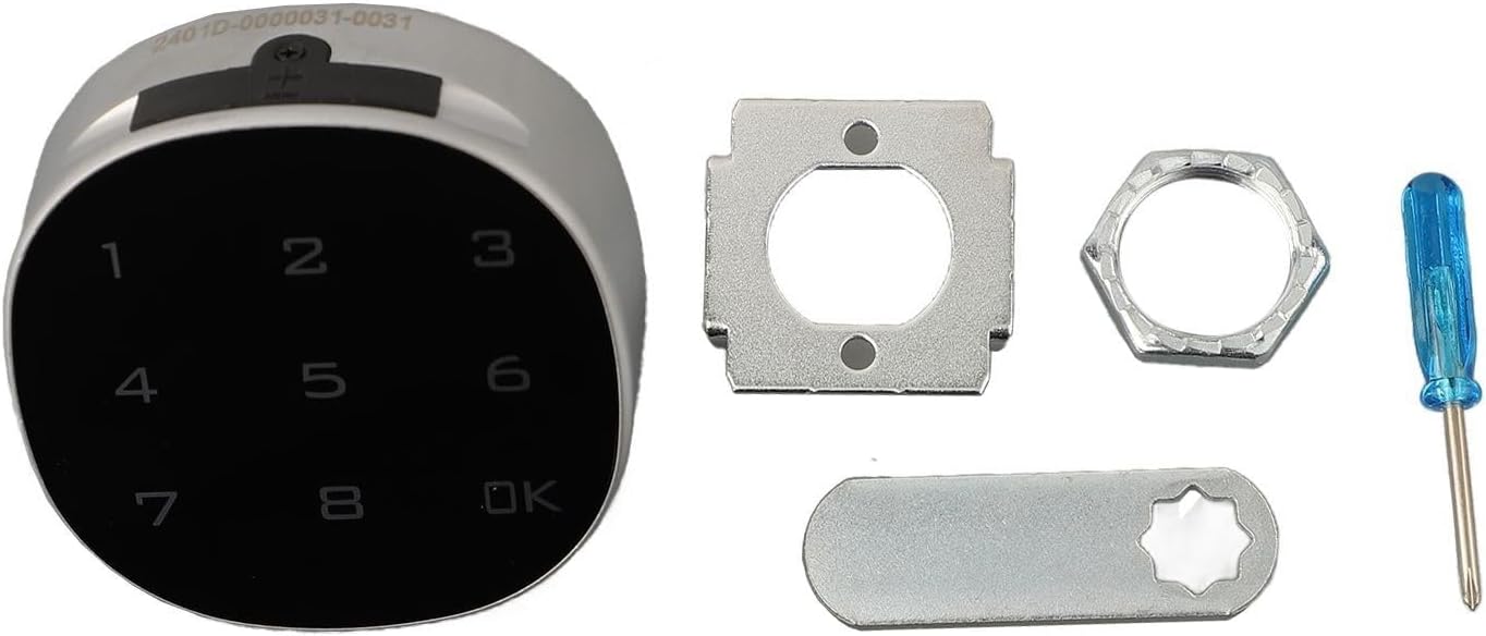 Digital Electronic Touch Screen Lock for Cabinets and Mailboxes - Durable Zinc Alloy Design, Compact Size, Easy Installation