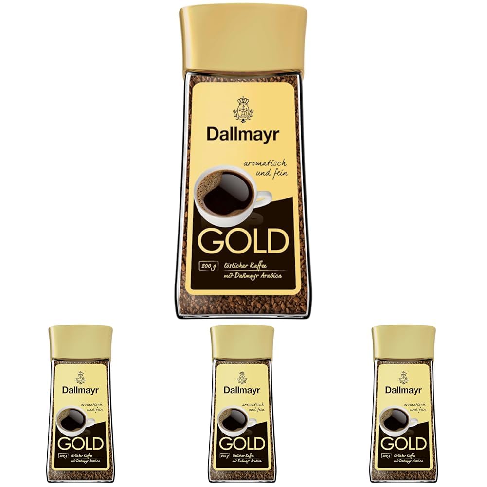 Dallmayr Instant Gold 200g löslicher Kaffee (Packung mit 4)