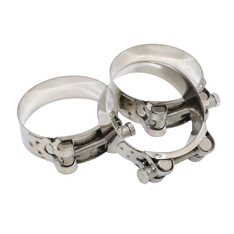 Pipe Clamps, 5 Stück 304 Edelstahl T-Bolzen Auspuffrohrschelle, 17–103 Mm(68MM-73MM)