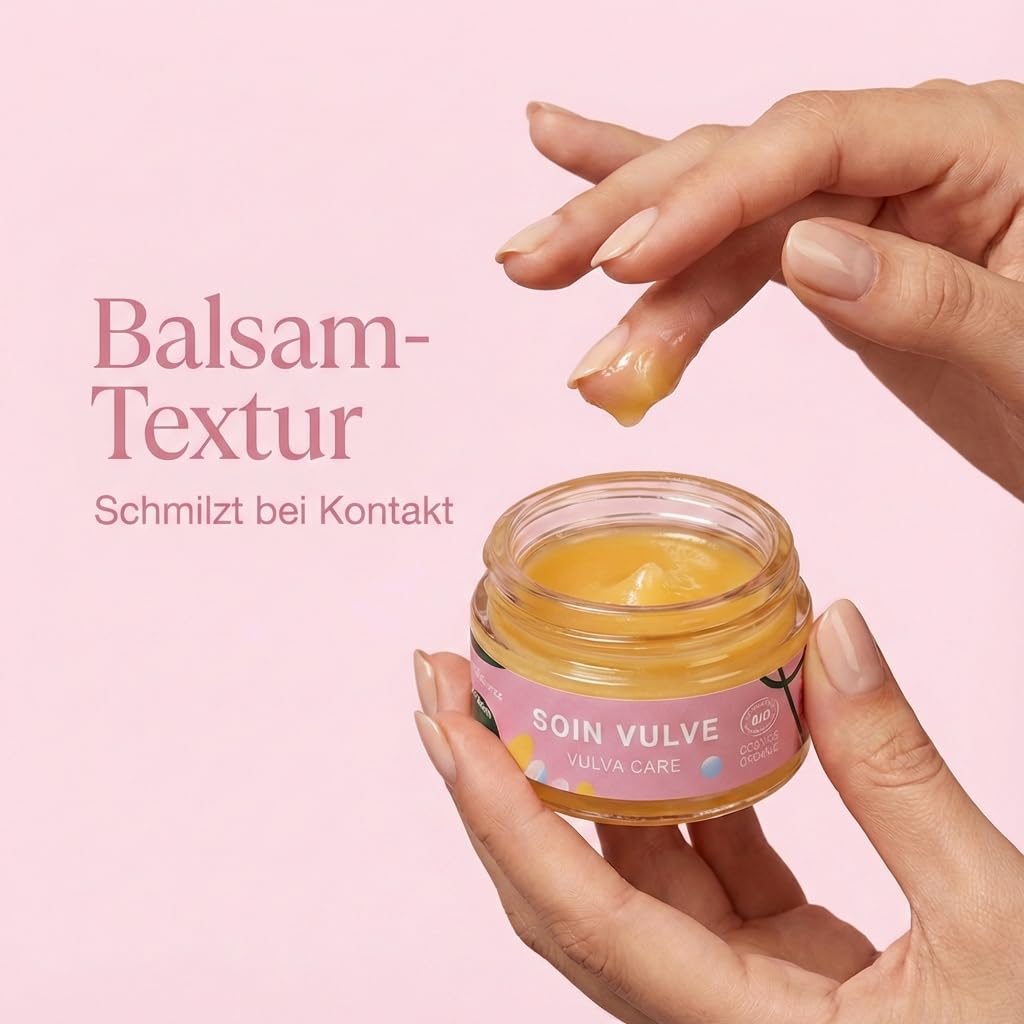 GOLIATE Bio Vulva Pflege Balsam, Beruhigende Intimcreme für Frauen mit Calendula & Arnika – Bestes BIO-Produkt 2026, COSMOS ORGANIC Ecocert Zertifiziert, Hergestellt in Frankreich