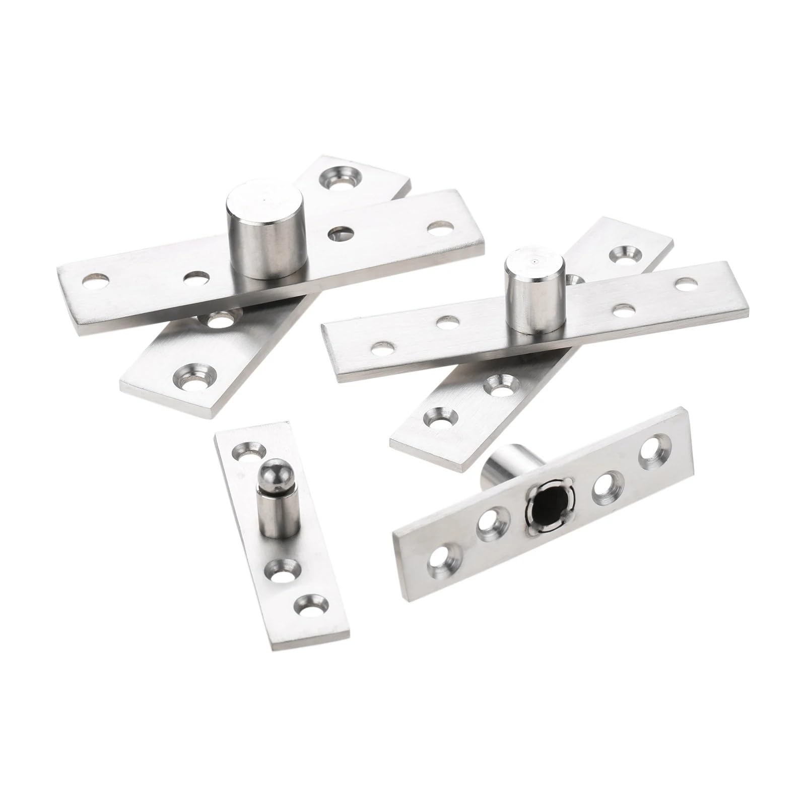 AUNANGLJSCS Door Pivot Rotating Hinge Stainless Steel Up Down Shaft 360 Degree Rotation Hidden Heavy Duty Grind Core 73/95/98mm Solid(73 X 18mm)
