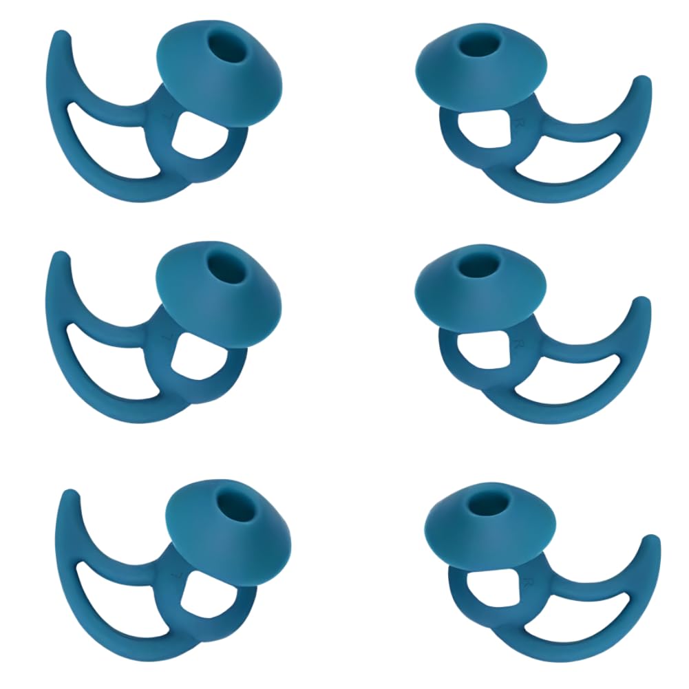 Aiivioll Lot de 3 Paires de Capuchons d'embouts pour écouteurs Bose QuietComfort Ultra (2023), Embouts antidérapants en Silicone lavables, Noir, S/M/L