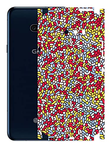 Image of AtOdds - LG G8X ThinQ Mobile Back Skin Rear Screen Guard Protector Film Wrap (Coverage - Back+Camera+Sides) (Beans)