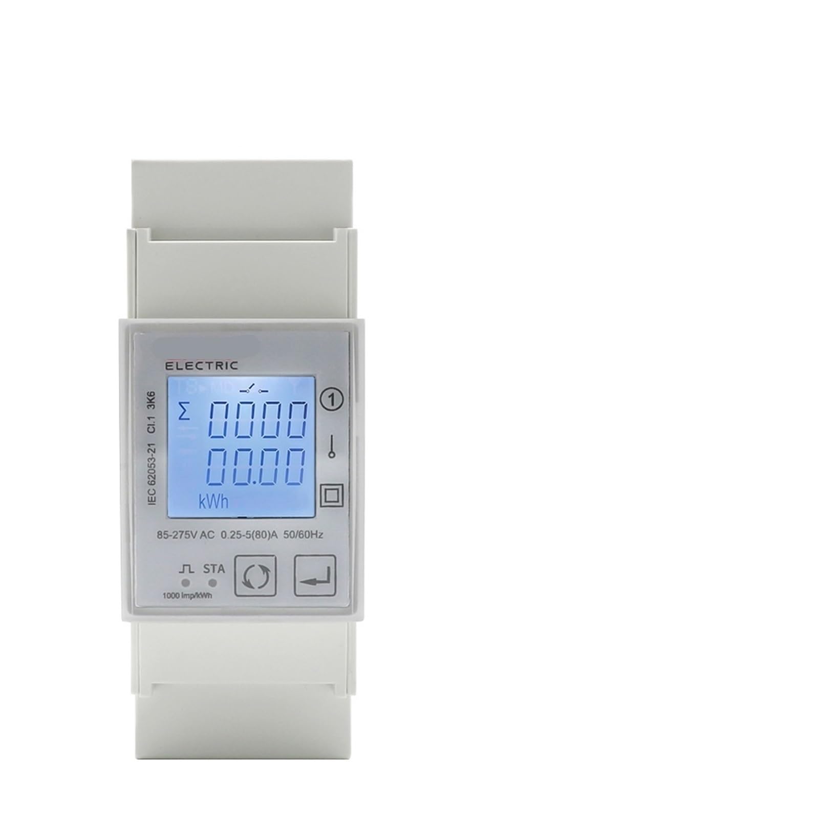 Compteur d'énergie bidirectionnel Zigbee 80A avec minuterie intégrée pour tableau électrique
