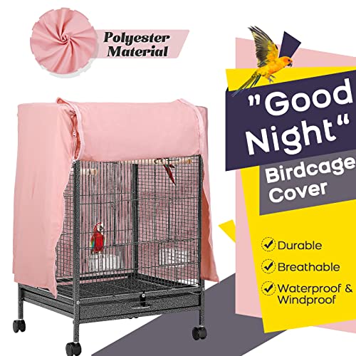 Image of QBLEEV Bird Cage Covers, Breathable Blackout Birdcage Covers for Night