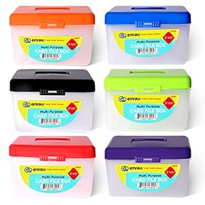 Index Card Holder 3 x 5 Index Card Case Holds up to 250 Cards Ideal for Filing Notes, Addresses & Recipes – (Pack of 4…