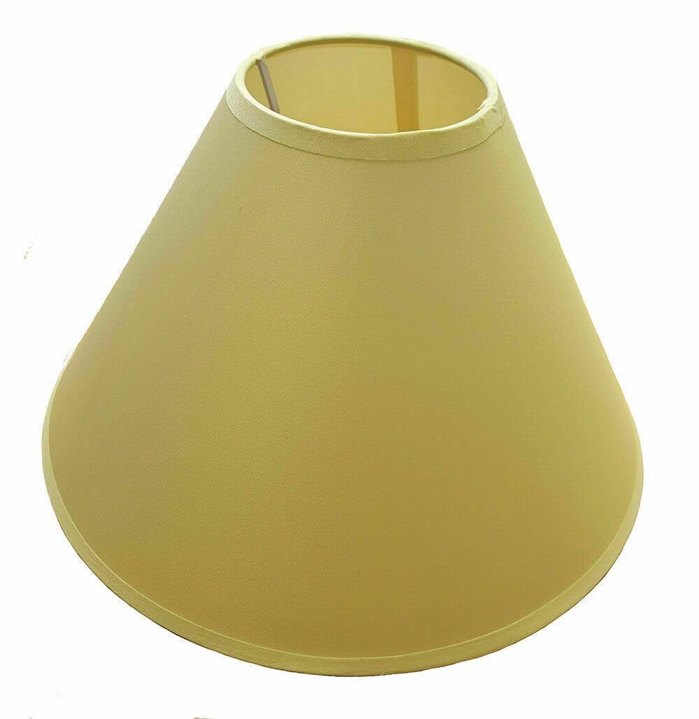 Sales Today Interiror Primrose 9" (23Cm) Cotton Textured Fabric Coolie Light Shade Table Ceiling Lamp Shades (Primrose)