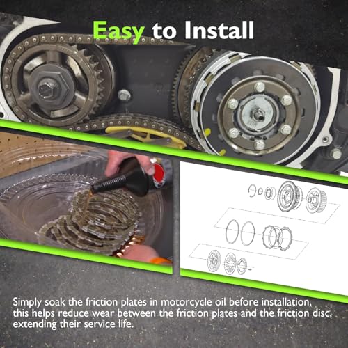 Image of Mofun Extra Plate Friction Steel Plates Clutch Kit Compatible with Harley Softail Touring Street Glide Dyna Trike Twin Cam 1998-2017 Evolution 1340 1998-1999 Replace of P /N 37980-10 307-30-10013 19PCS