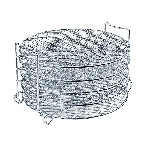 Dehydrator Rack For Ninja Foodi Accesories, Pressure Cooker and Air Fryer 6.5 Quart & 8 Quart - Stainless Steel Cooker Rack With Five Stackable Layers Cover
