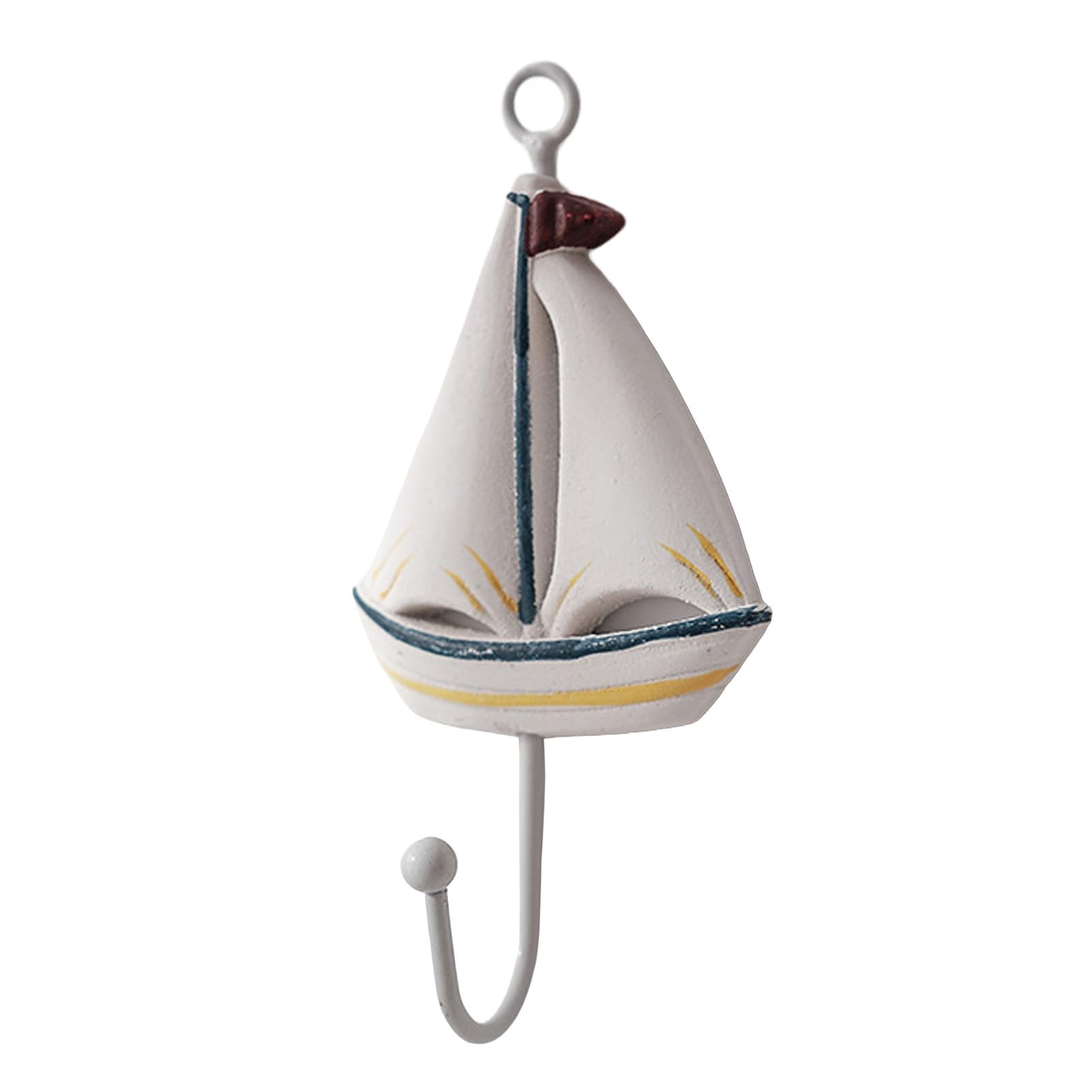 Virelynx A Wooden Wall Hook – Mediterranean Style Decorative Coat Hook, Sturdy Durable Wall Hanger For Keys Umbrellas Scarves