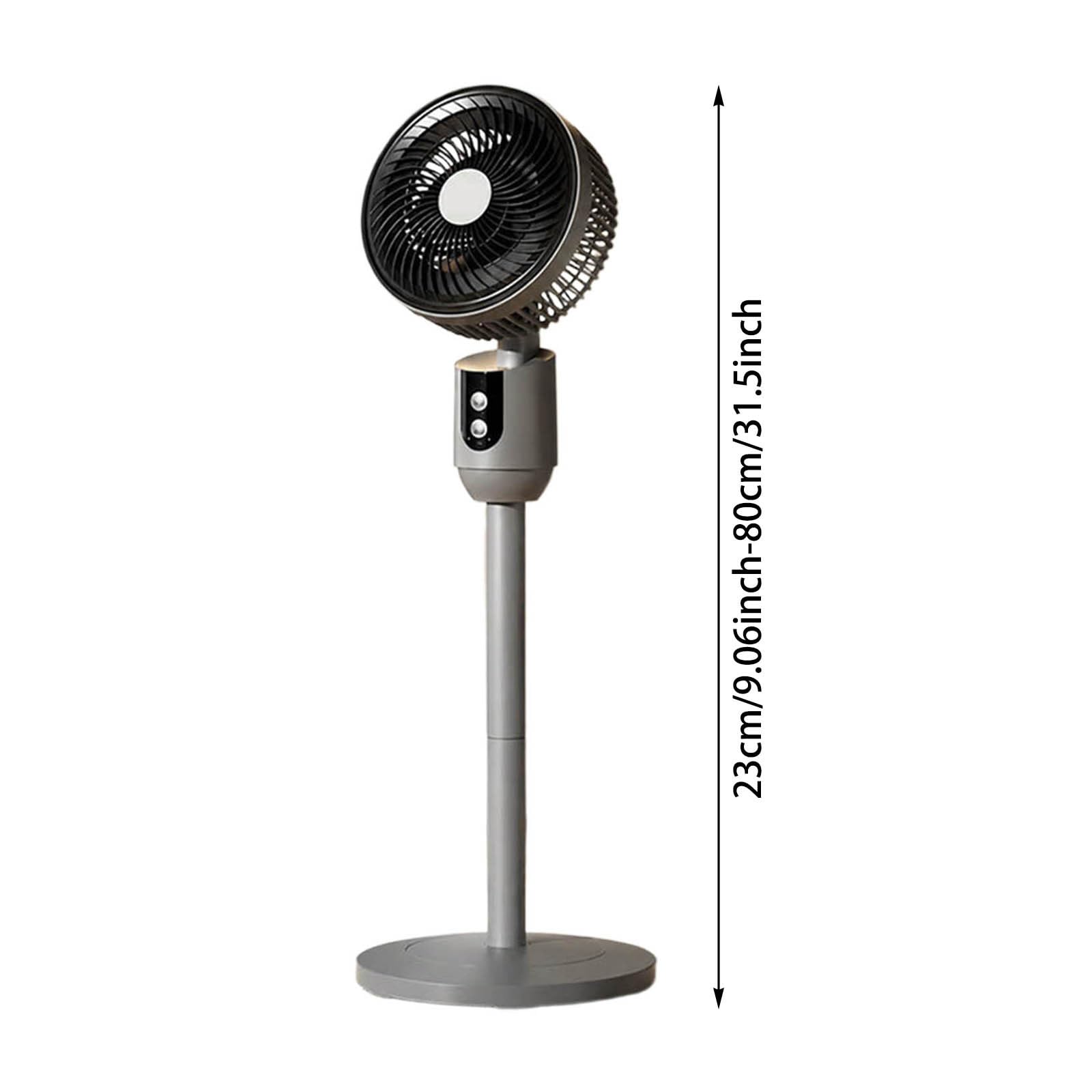 Tragbarer Stand-USB-Ventilator, höhenverstellbar, leise Luftzirkulation, für Zuhause, Schlafzimmer, Schreibtisch, Arbeitsplatz, mit oszillierendem Kopf, mehrere Geschwindigkeitsstufen