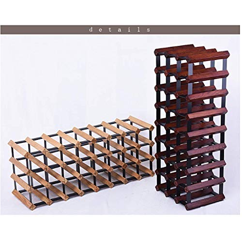 Soporte para botellas de vino de madera maciza miniatura 3