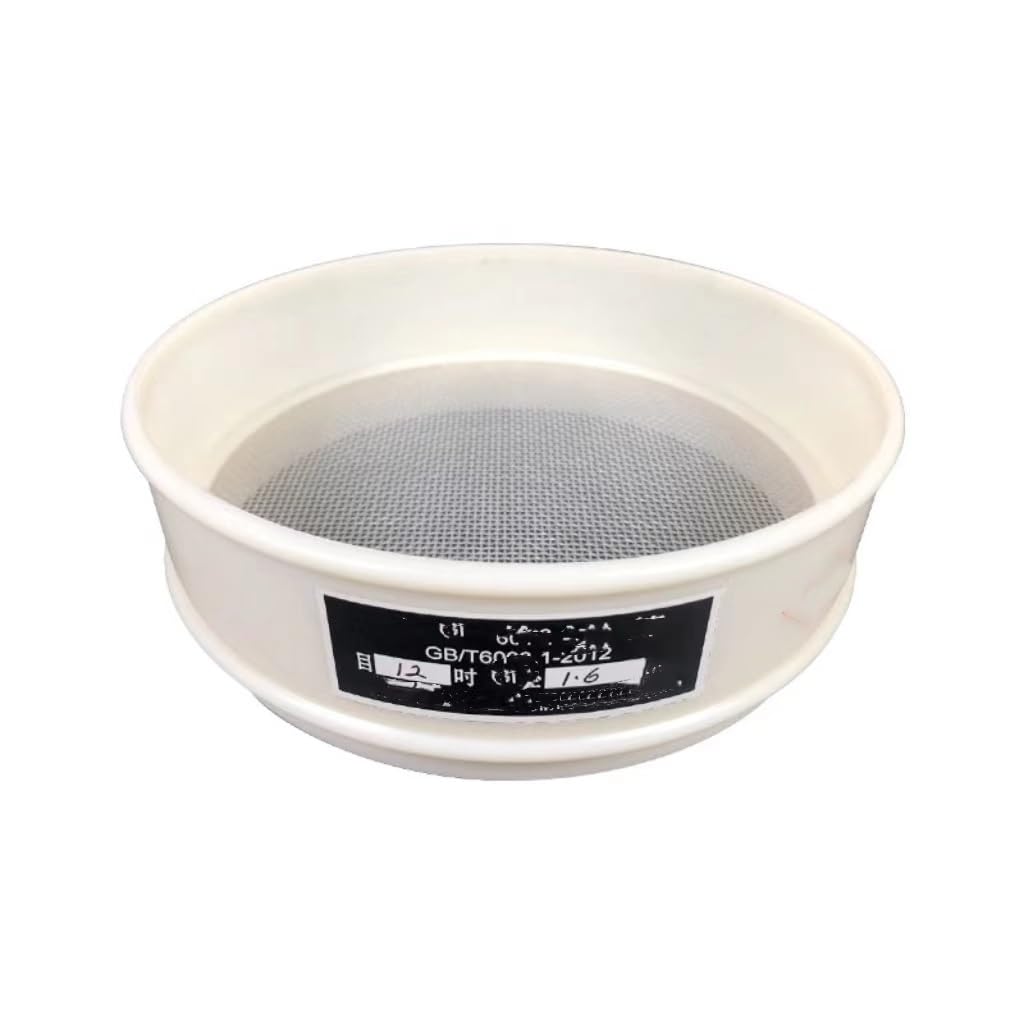 Tamiz de malla de nailon de plástico PVC de 18 cm, tamiz de harina, tamiz estándar de malla 500, filtro ultrafino, ideal para hornear y cocinar (malla 18/1 mm)