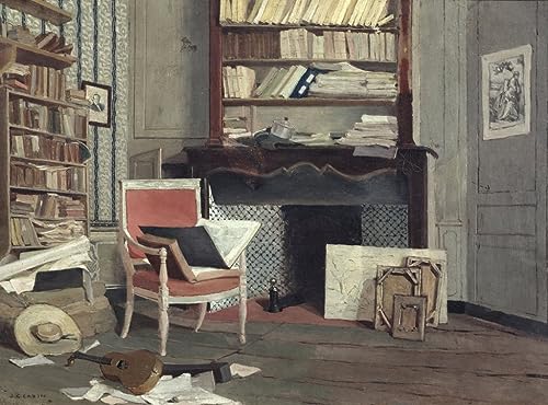 Affiche décorative Jean Charles Cazin : Peinture Intérieur de l'étude du docteur X 60x90cm