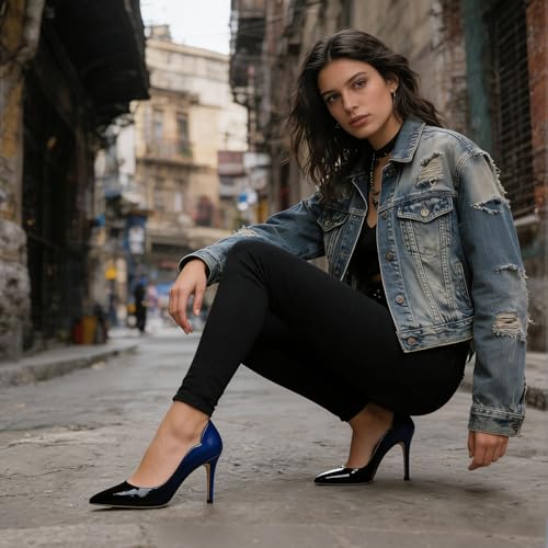 Image of JOY IN LOVE Pumps for Women 3.5 inch Stiletto High Heels Pointy Toe Pumps Shoes