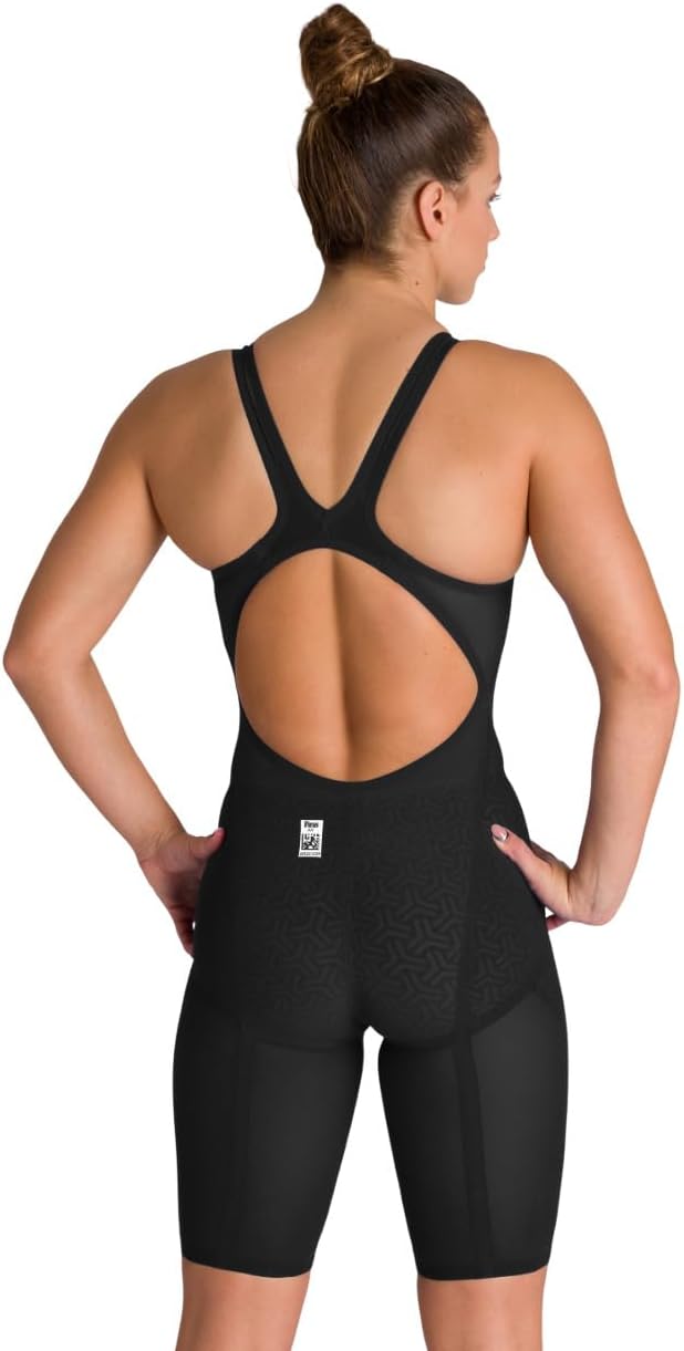 Arena Women's Powerskin Carbon Glide Full Body Short Leg Open Back Swimsuit for Competitive Racing, Practice Kneeskin - Image 2