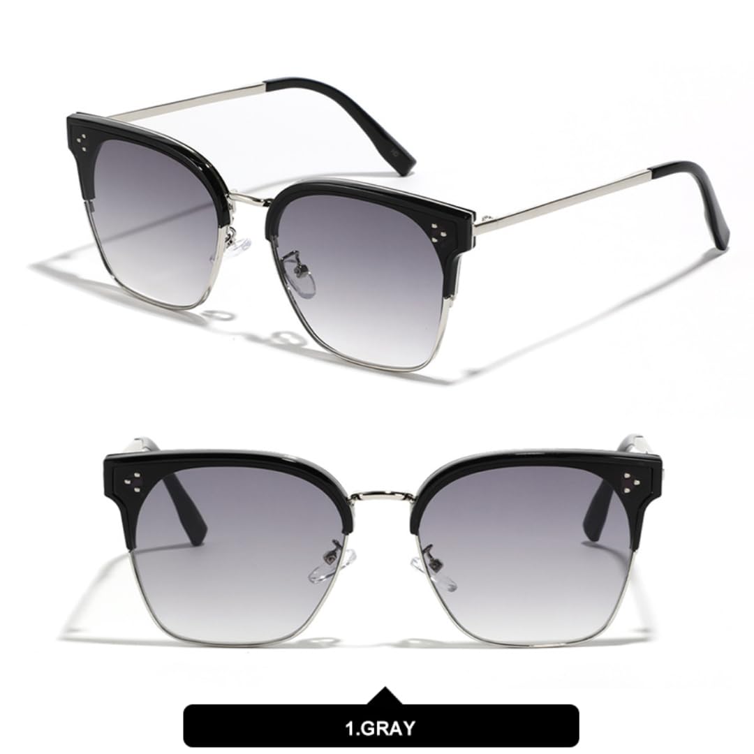 Gafas de sol de moda retro para mujer y hombre, gafas de sol clásicas vintage con protección UV400 para exteriores.