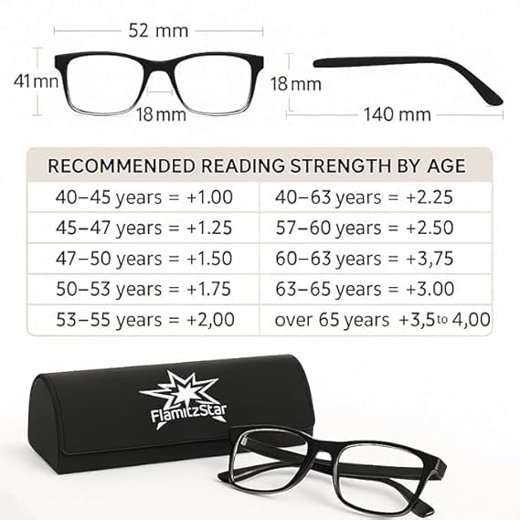Image of Adjustable Focus Reading Glasses for Men & Women - +0.5 to +2.5 Auto Focus Progressive Computer Use Specs - One Power Lightweight Rimless Readers for Screen & Book Use - Special Edition