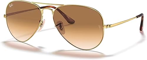Ray-Ban Aviator Metal II RB3689 - Lentes de sol de aviador para hombre y mujer + paquete con kit de gafas de diseño iWear de cortesía
