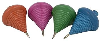 H B MSALA PVC Spinning Tops - Pack of 2 with Strings - Random Colors - Top Lattu - Bhammarda