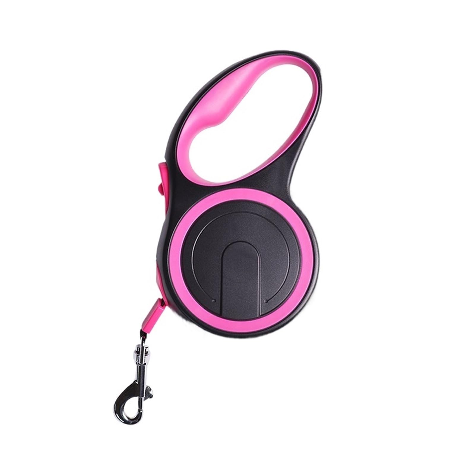 Guinzaglio estensibile for cani da compagnia 5 / 8M retrattile automatico in nylon resistente, compatibile con di piccola e media taglia che camminano(Pink,8M - 50 KG)