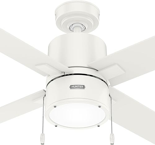 Miniatura 3 de Hunter Fan Company 51744 Beck - Ventilador de techo, 52, blanco fresco