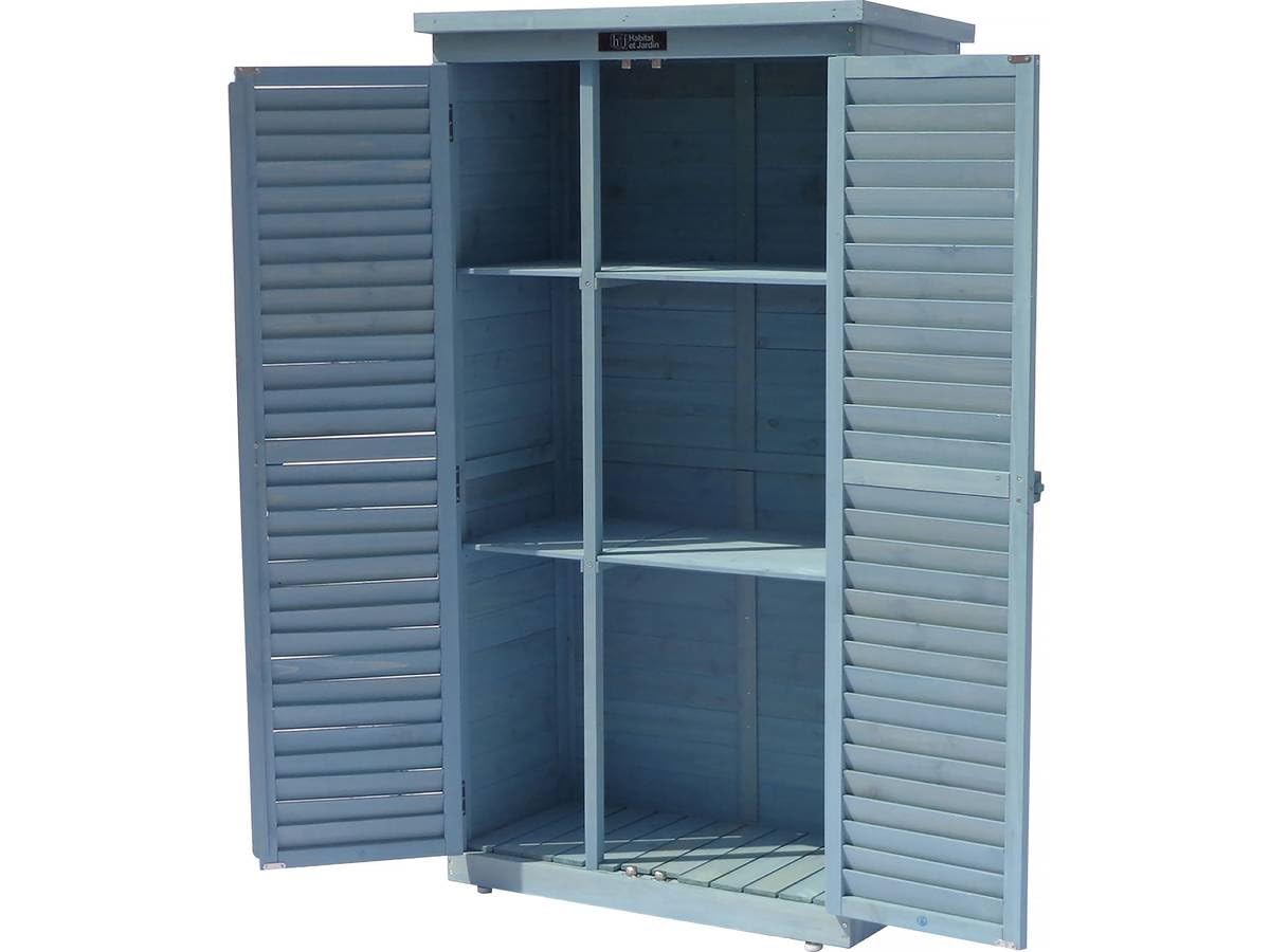 habitat et jardin Gartenschrank Space 87 x 46,5 x 160 cm Himmelblau