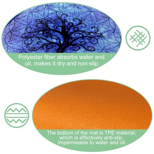 Tapis de cuisine antidérapant lot de 2 lavable absorbant grand format