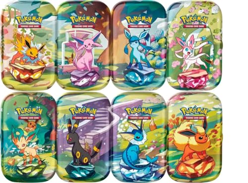 Pokemon TCG Scarlet & Violet 8.5 Prismatic Evolutions Mini Tin - 1 Random Art