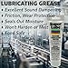Super Lube 92003 Silicone Lubricating Grease with PTFE, 3 oz Tube, Translucent White
