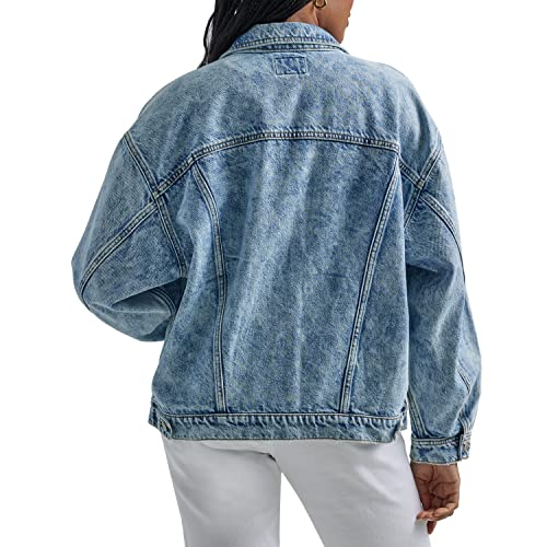 Wrangler Women's Relaxed Fit Girlfriend Denim Jacket2