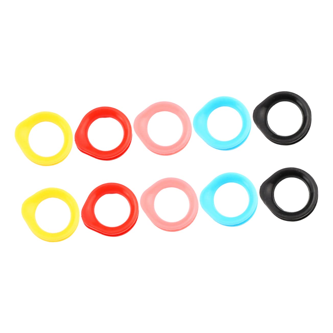 BESPORTBLE Hairdressing Scissor Finger Non 10pcs Silicone Scissor Finger for Hair Cutting Pet Grooming