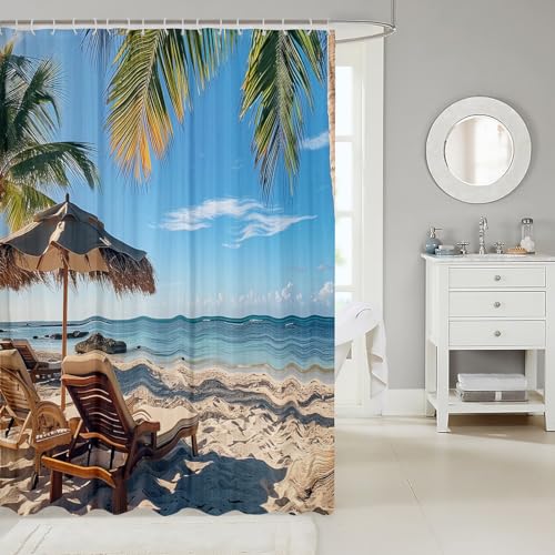 Feelyoubeachbathroomshowercurtainsetoceanbeachtravelshowercurtainforhawaiianpalmtreesummerholidayvacationbathcurtain72x72kidsbathroomaccessories  Urban Country Home Decor Feelyou beach bathroom shower curtain set ocean beach travel shower curtain for hawaiian palm tree summer holiday vacation bath curtain 72×72 kids bathroom accessories  urban country home decor