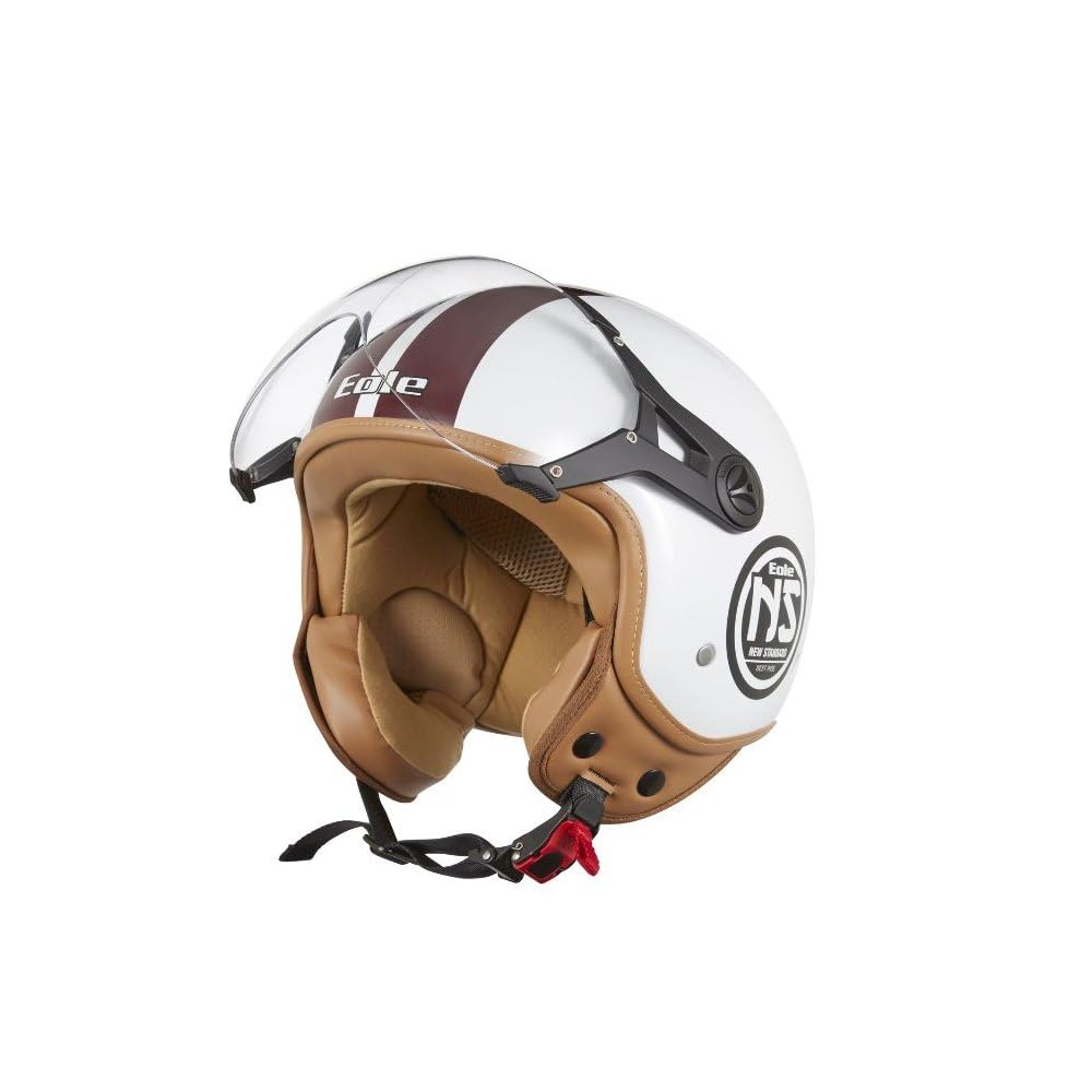 EOLE Casque Jet NEW STANDARD Blanc & Rouge
