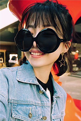 Extra Large Box Retro Graphics Face Small Cover Artifact Sunglasses Reflective Color Film Tide Couple Lover Gifts Stylish Sunglasses