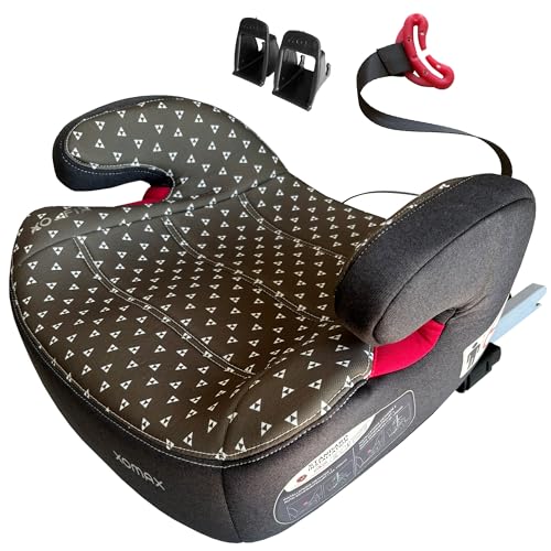 XOMAX XL-313 Seggiolino per bambini con ISOFIX e guida per cintura I cresce 15-36 kg, circa 6-12 anni, dimensioni del corpo 125-150 cm, gruppo 2/3 I, rivestimento rimovibile e lavabile, ECE R129 I