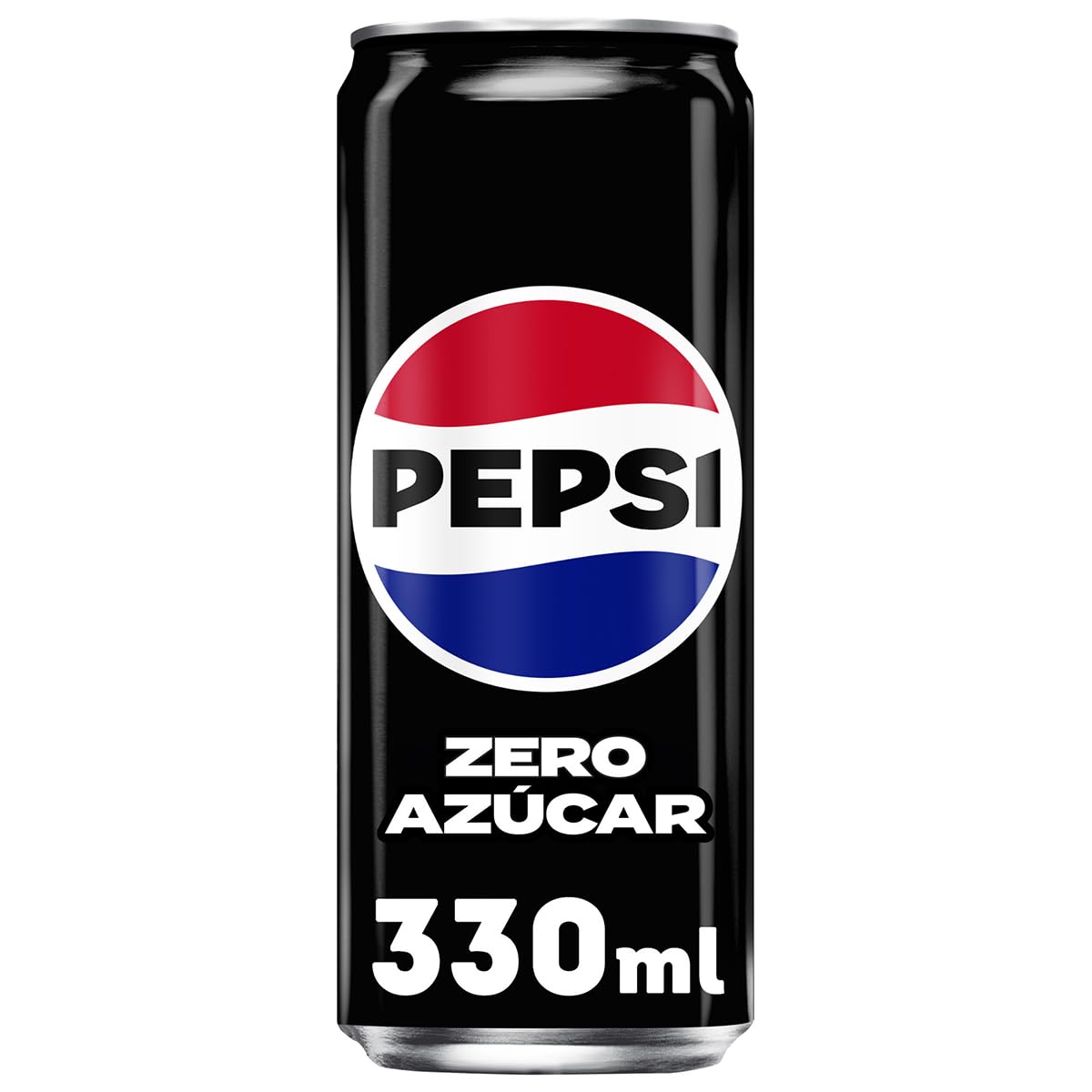 Pepsi zero Refresco de cola con cero azúcar, pack 24 latas 330 ml