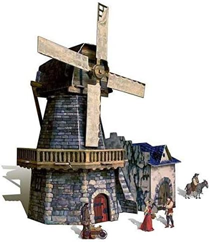 CLEVER PAPER MODEL OF CARTON WINDMILL, MEDIEVAL. MARK 14273