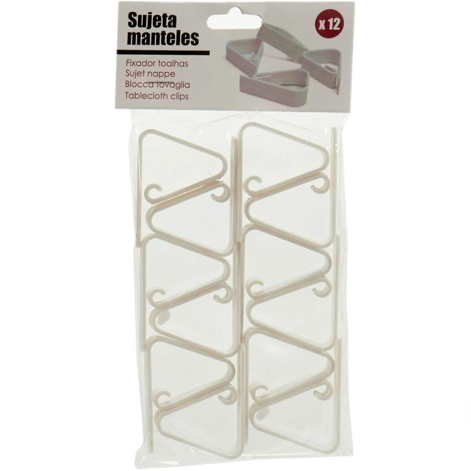 BigBuy Home Table Cloth Clip, Multicolor, Standard