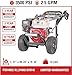 Simpson 61014 3500 PSI at 2.5 GPM Honda GX200 with AAA AX300 Axial Cam Pump Cold Water Professional Gas Pressure Washer PS61002-S