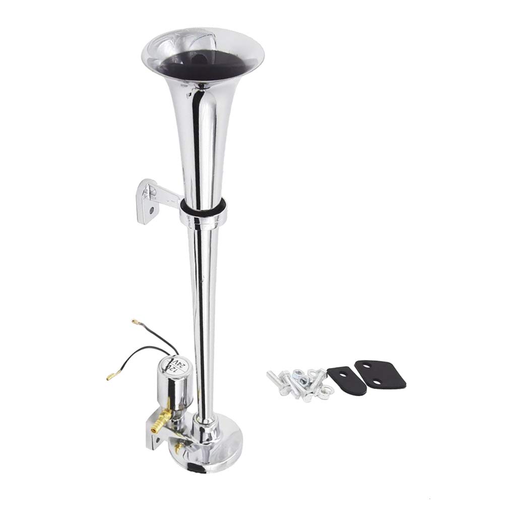 12V Electric Air Horn Single Trumpet Air Horn Compressor - 150db Super Loud - for any Vehicles Truck Lorry Boat Yacht or Motorhome