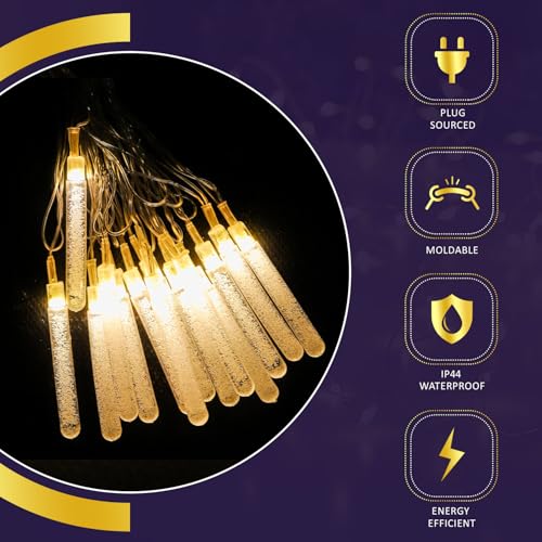 Image of Lexton Fairy 14 Test Tube LED String Light | 14 LED, Plug Sourced, 4 Meter Long | Suitable for Diwali, Birthday, Festival, Wedding, Party, Patio, Lawn, Restaurants (Pack of 1, Warm White)