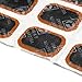 uxcell 24pcs Rubber Square Type Bike Tire Tyre Puncture Repair Patches Tool 35x24mm