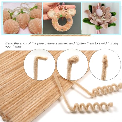 TOAOB 100pcs Fil Chenille Tiges de Fils Chenille Cure Pipes Cleaner Couleurs Assorties Cleaners Crafts Set 6mm x 300mm pour DIY Artisanat Décoration Fournitures Loisirs Creatifs - vue 3