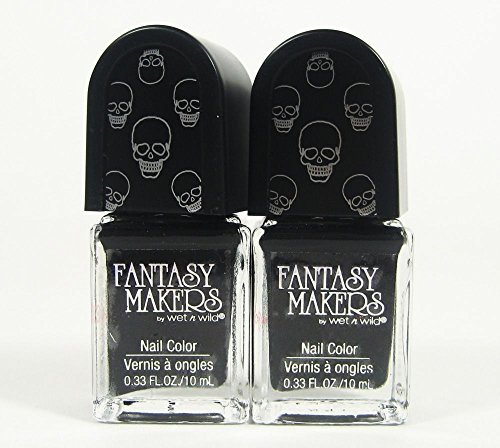Wet n Wild Fantasy Makers Halloween Nail Color Polish #12720 BLACK AS KNIGHT (ONLY 1)