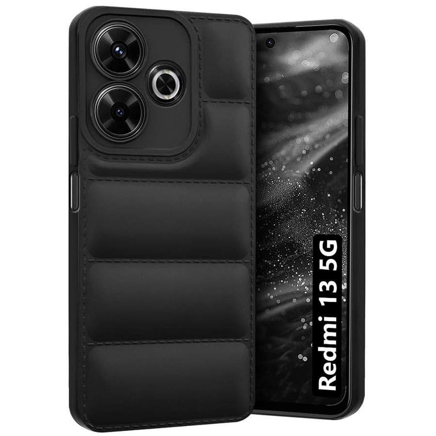 LoudCase Back Cover for Redmi 13 5G | Matte Soft Case | Compatible for Redmi 13 5G Back Cover | Liquid Silicon Puff Case for Redmi 13 5G with Camera Protection | (Black) (B0DCK1GG6F) Amazon Price History, Amazon Price Tracker